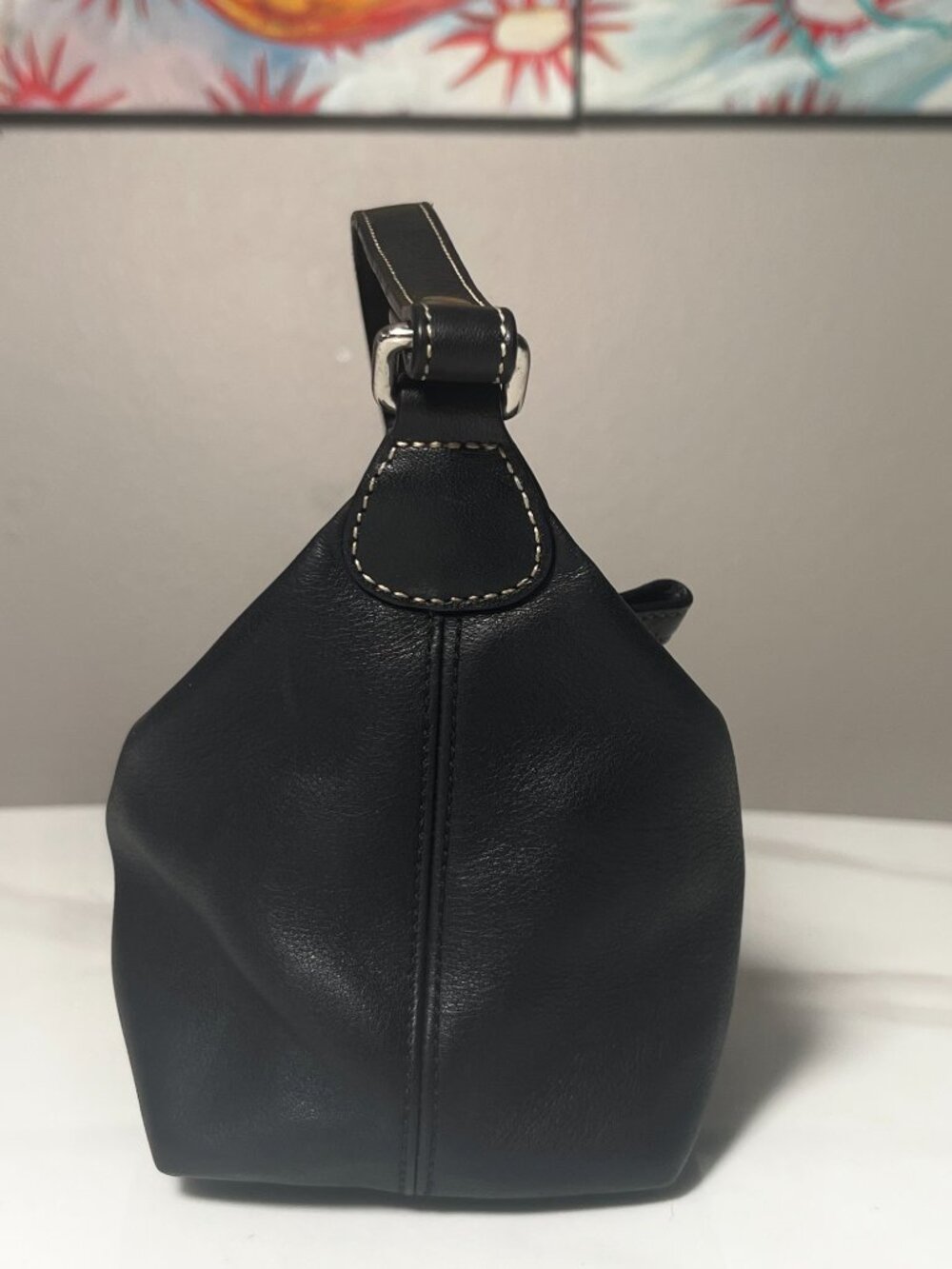 Coach Black Leather Hobo Shoulder Bag Y2K Leatherware 1941 - Picture 4 of 12